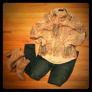 Limited Button Up Blouse Small